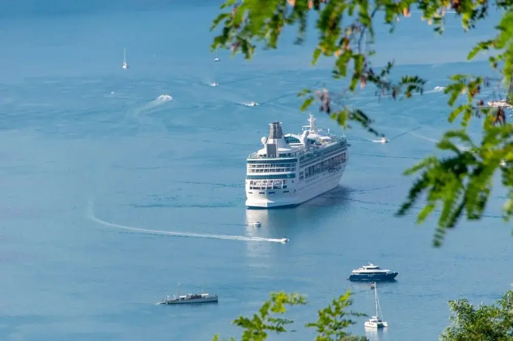 ferry, passengers, sea