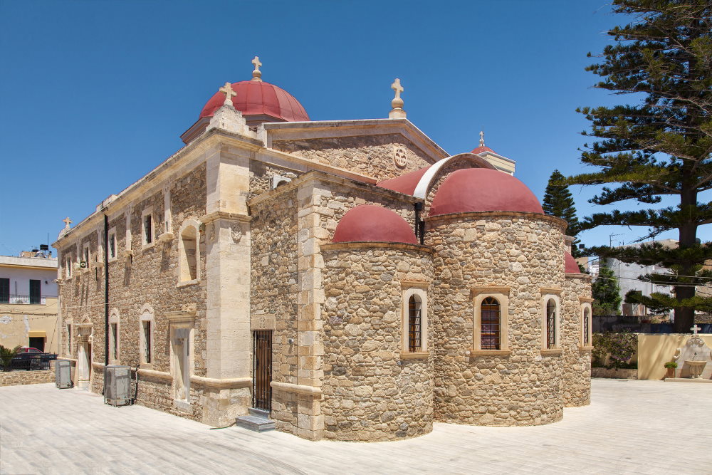Image of St George church in Lerapetra. Crete, Greece.