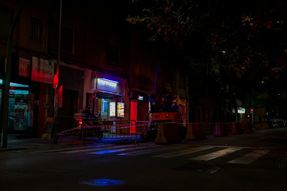 view photography of lighted store building during daytime
