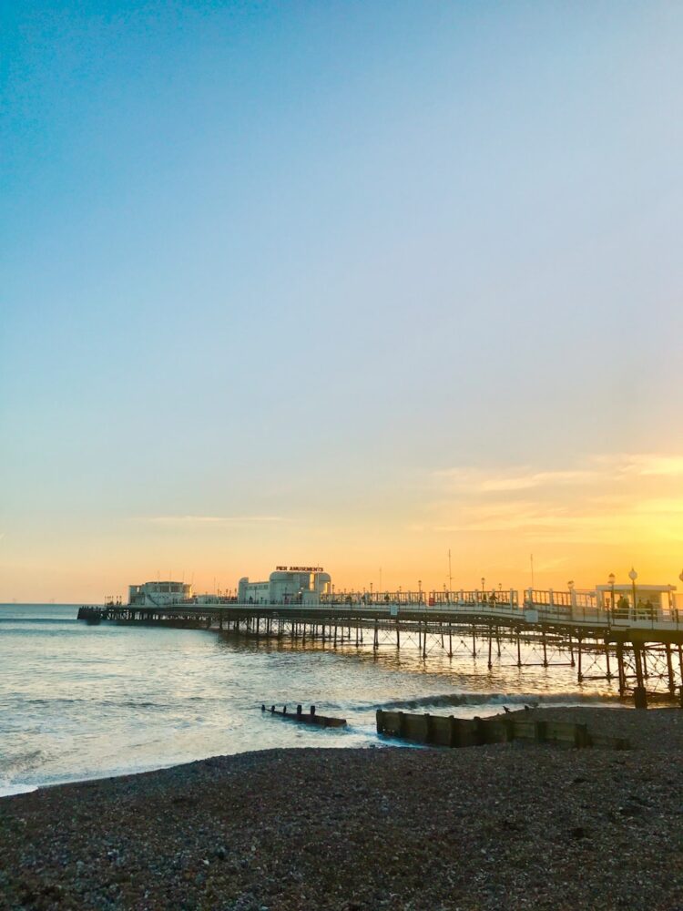 brown wooden dock on sea during daytime