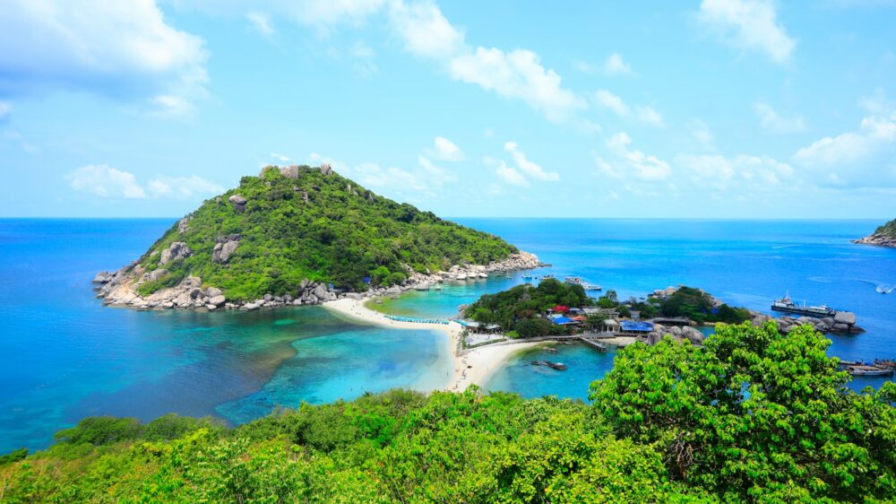 green trees on island during daytime
