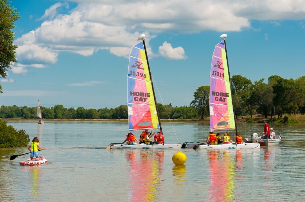 sailing school, sailboat, boat